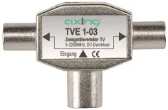 SAT razdjelnik,1xIEC ž-2xIEC m,za TV,0.1-2200 MHz,TVE 1-03