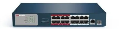 PoE neupravljivi switch sa 16 portova 10/100Mbps PoE + 1 UpLink