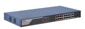 PoE neupravljivi switch sa sa 16 portova 10/100 Mbps + 2 gigabitna